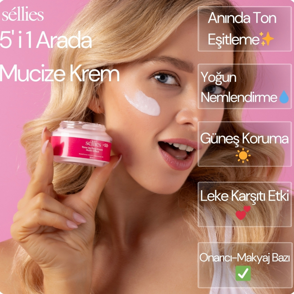 Sellies 5'i 1 Arada Krem