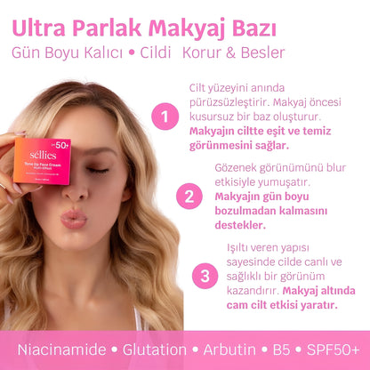 Séllies™ Shiny Primer+ Ultra Parlak Makyaj Bazı
